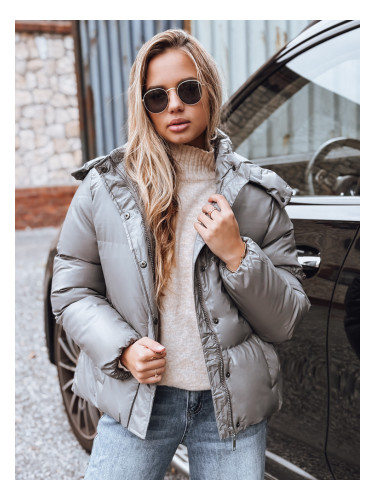 Дамско кожено ватирано яке COLLAR