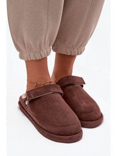 Boto Дамски чехли с каишка Топли с пух Rilena