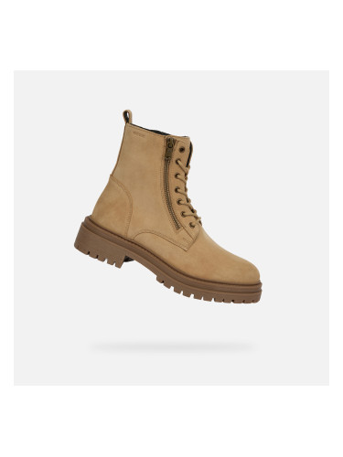 Beige women's ankle boots Geox Iridea - Women's