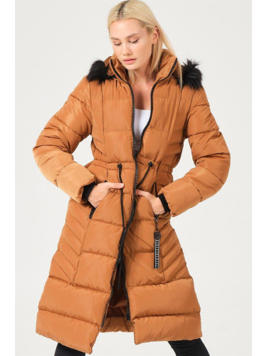 Z9758 DEWBERRY WOMEN'S COAT-TAN