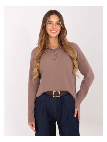 Blouse-LK-BZ-510126.00-dark beige