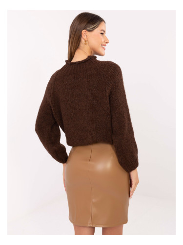 Кожена пола с цип отпред