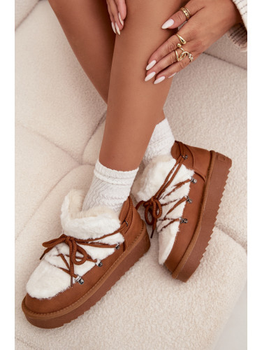 Ниски снежни обувки на платформа с пух D.Franklin