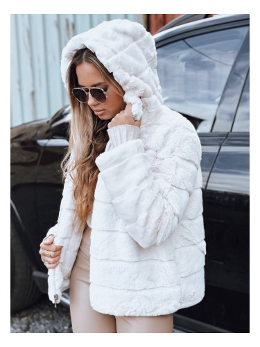 Дамско кожено яке с качулка