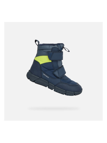 Тъмносини момчешки зимни обувки Geox Flexyper Boy B ABX