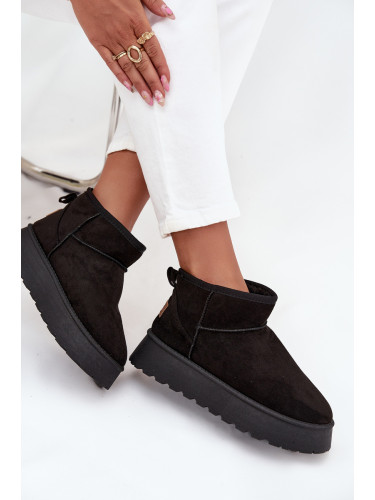 Boto Дамски снегорки на платформа Черни Celyra