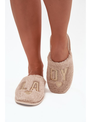 Дамски домашни чехли с пух LADY Vinceza