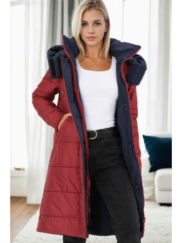 Z9738 DEWBERRY WOMEN'S COAT-BURGUNDY
