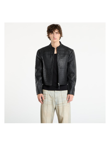 Яке Daily Paper Structured Leather Jacket Black L