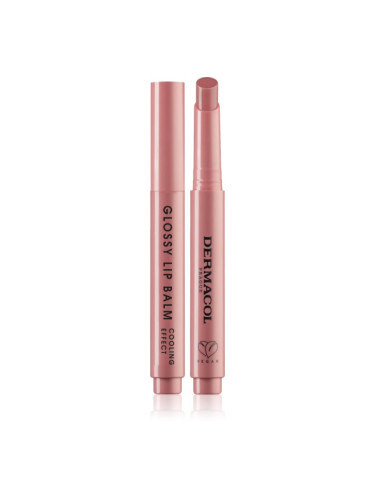 Dermacol Beauty Stick Glossy Lip Balm гланц-грижа за устни с охлаждащ ефект аромати 01 Vanilla 2.2 гр.