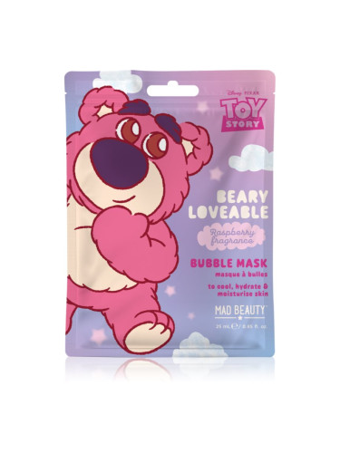 Mad Beauty Toy Story маска-пяна за лице с охлаждащ ефект аромати Raspberry 25 мл.