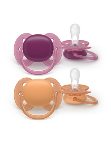 Philips Avent Ultrasoft SCF093/03 18+m биберон Girl 2 бр.