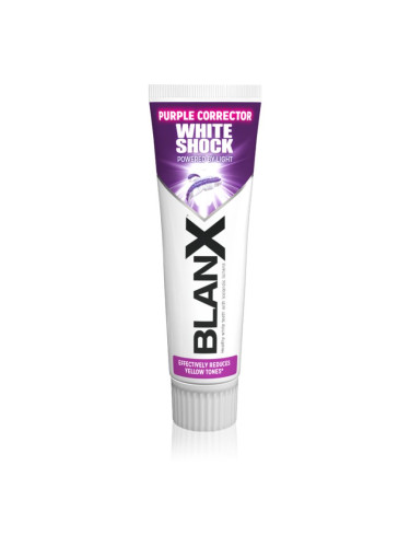 BlanX White Shock Purple избелваща паста за зъби с лилави пигменти 78 мл.