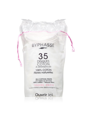 BYPHASSE Cotton тампони за почистване на грим 35 бр.