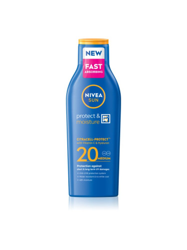 NIVEA SUN Protect & Moisture крем за тен SPF 20 200 мл.
