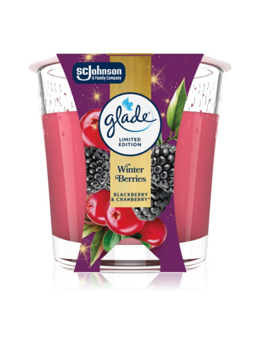GLADE Winter Berries ароматна свещ 112 гр.