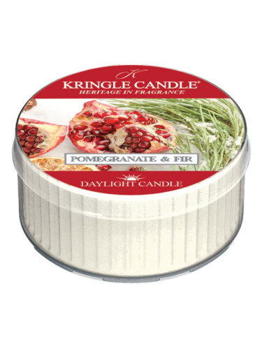 Kringle Candle Pomegranate & Fir Daylight чаена свещ 42 гр.