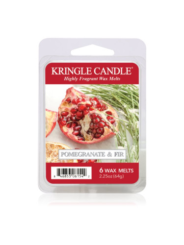 Kringle Candle Pomegranate & Fir Wax Melt DVA ароматна свещ 64 гр.