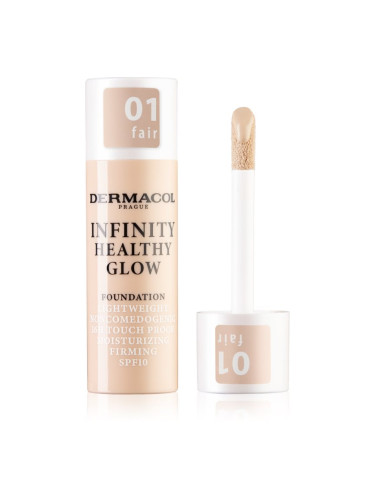 Dermacol Infinity Healthy Glow течен фон дьо тен SPF 10 цвят 01 Fair 20 гр.