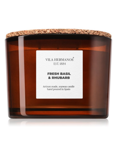 Vila Hermanos Apothecary Fresh Basil & Rhubarb ароматна свещ 350 гр.