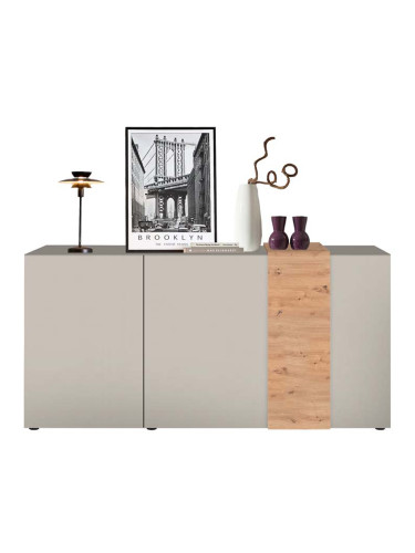 АМАЛФИ КОМОД С 3 ВРАТИ 181/44/86 СМ В КАШМИР И ДЪБ АРТИСАН