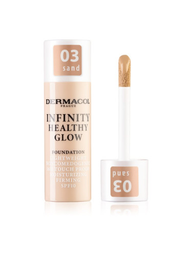Dermacol Infinity Healthy Glow течен фон дьо тен SPF 10 цвят 03 Sand 20 гр.