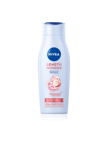 NIVEA Length Wonder подсилващ шампоан за цъфтяща коса 400 мл.