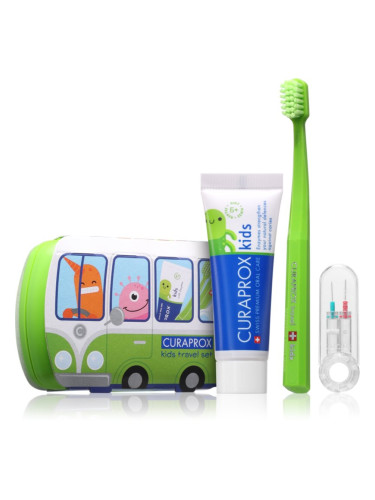 Curaprox Kids Travel Set комплект за пътуване за зъби, език и венци за деца 1 бр.