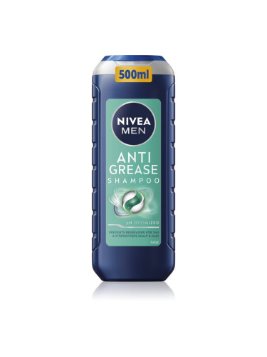 NIVEA MEN Anti Grease шампоан за мазен скалп 500 мл.