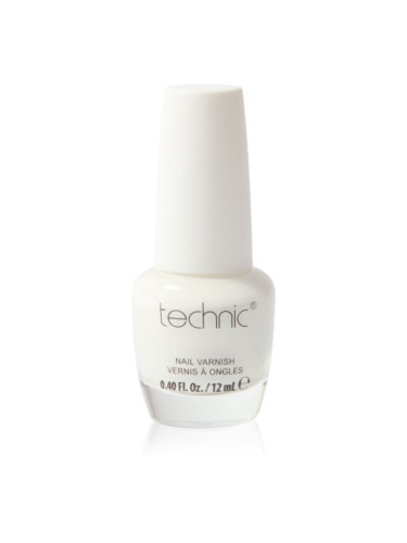 Technic Cosmetics Nail Varnish бързозасъхващ лак за нокти цвят White 12 мл.