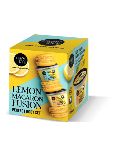 Organic Shop Lemon Macaron Fusion подаръчен комплект