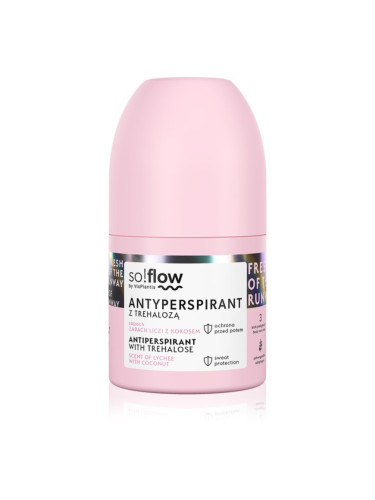 so!flow Antiperspirant рол- он против изпотяване за жени Scent of Lychee with Coconut 50 мл.