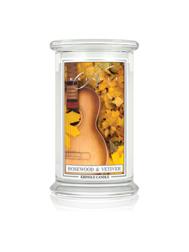 Kringle Candle Rosewood & Vetiver ароматна свещ 623 гр.