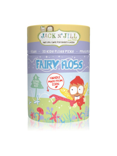 Jack N’ Jill Fairy Floss дентални клечки с конец за деца 30 бр.