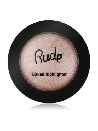 Rude Cosmetics Baked Highlighter компактна озаряваща пудра цвят Flirtatious Behaviour 7 гр.