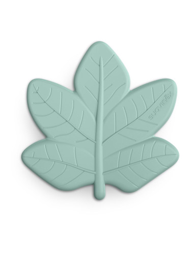 Suavinex Poetry Forest Leaf Teether гризалка 0 m+ Green 1 бр.