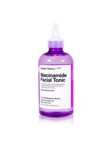 Carbon Theory Vaporeize Niacinamide Facial Tonic почистващ тоник с ниацинамид 250 мл.