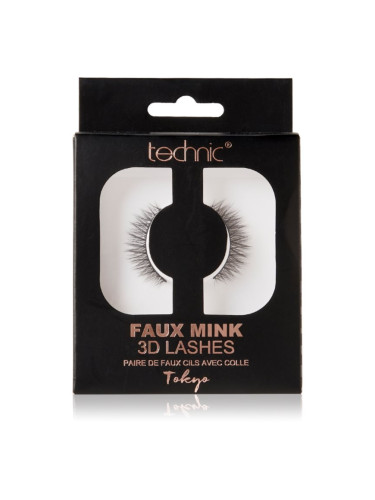 Technic Cosmetics Faux Mink изкуствени мигли Tokyo 1 чифт
