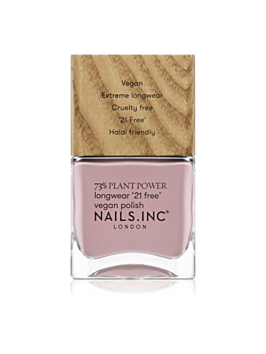 Nails Inc. Plant Power дълготраен лак за нокти цвят Mani Meditation 14 мл.