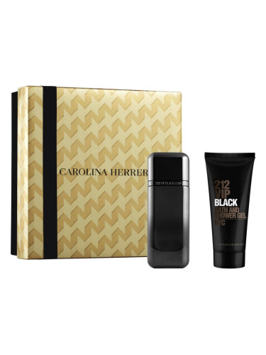 CAROLINA HERRERA 212 VIP Black Elixir подаръчен комплект за мъже