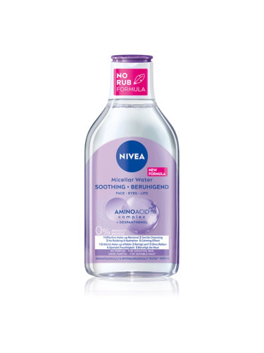 NIVEA Soothing мицеларна почистваща вода за чувствителна кожа на лицето 400 мл.