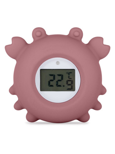 Petite&Mars Digital Silicone Water Thermometer 0m+ Дигитален термометър за ваната Crab Caleb 1 бр.