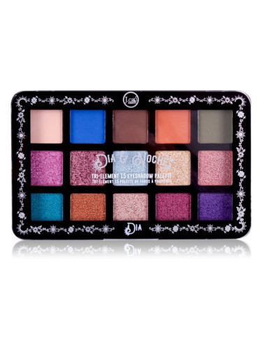 J.Cat Beauty Dia & Noche палитра сенки за очи цвят 101 Dia 16 гр.