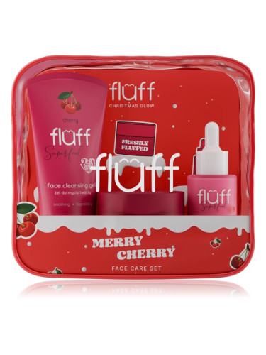Fluff Christmas Glow Merry Cherry коледен подаръчен комплект за лице