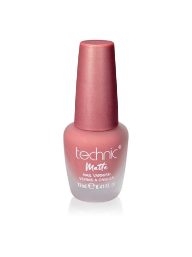 Technic Cosmetics Matte Nail Varnish дълготраен лак за нокти с матиращ ефект цвят Starkers 12 мл.