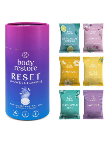 Body Restore Reset Shower Steamers таблетки за душ аромати Spring Botanical Mix 6 бр.