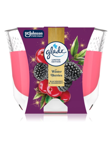 GLADE Winter Berries ароматна свещ 204 гр.