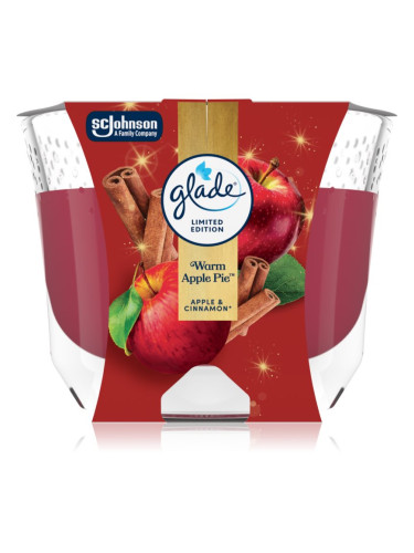 GLADE Warm Apple Pie ароматна свещ 204 гр.