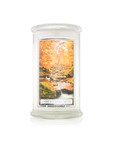 Kringle Candle Amberwood Moss ароматна свещ 624 гр.