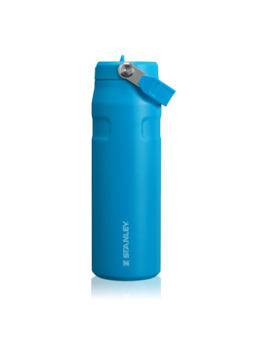 Stanley IceFlow™ Flip Straw Bottle неръждаема бутилка за вода със сламка Azure 710 мл.